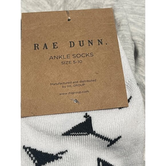 Rae Dunn Drink Up Witches Shirt Anklet Socks Set Size L Oatmeal Heather Gray - Picture 8 of 9